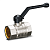 Кран шаровой LD Pride 3/4", ВР, черн. рычаг, никель